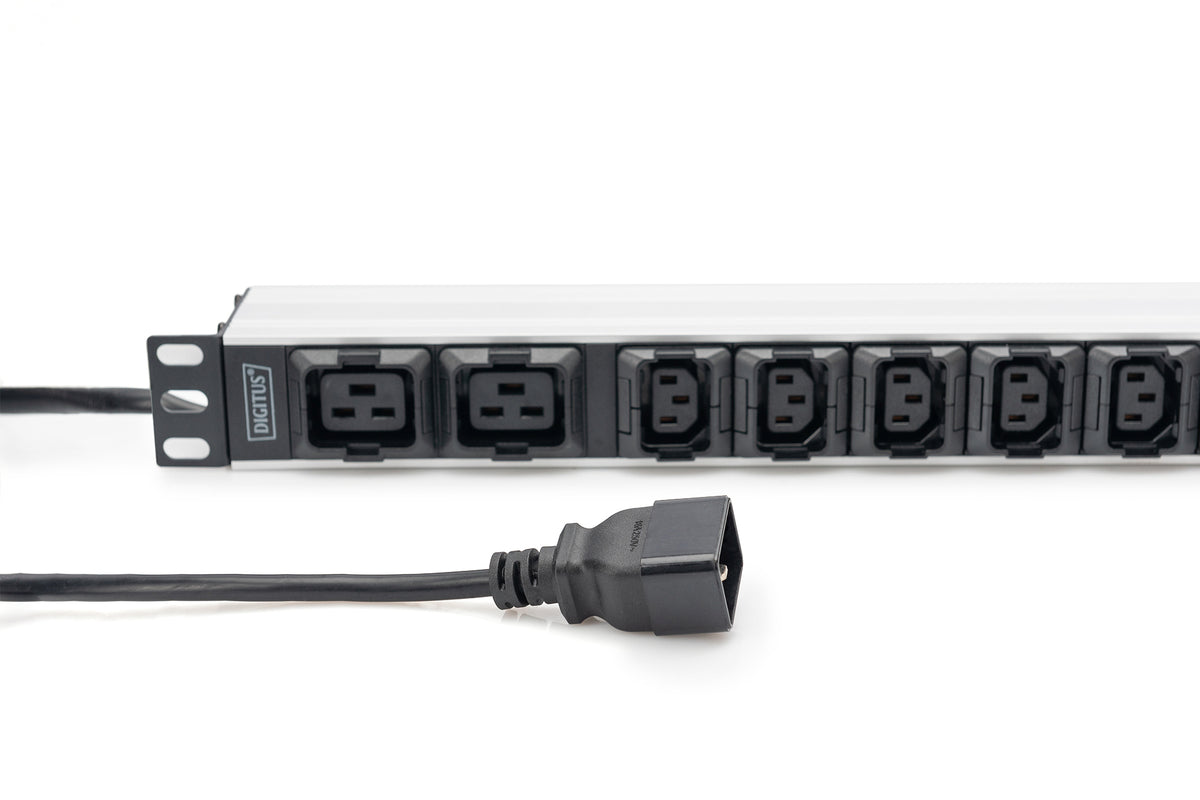 Digitus | Socket Strip with Aluminum Profile, 10-way, IEC C20 plug | DN-95427 | Sockets quantity 7