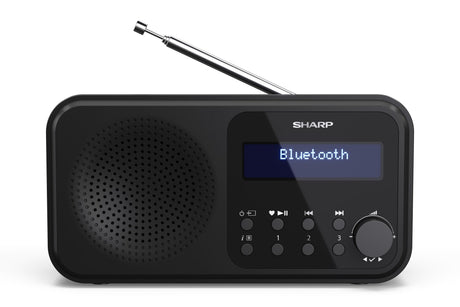 Sharp DR-P420(BK) Tokyo Portable Digital Radio, FM/DAB/DAB+, Bluetooth 5.0, USB or Battery Powered, Midnight Black | Sharp | Tokyo Digital Radio | DR-P420(BK) | Bluetooth | Wireless connection | Portable | Midnight Black