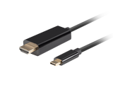 Lanberg USB-C to HDMI Cable, 1 m 4K/60Hz, Black | Lanberg | USB-C to HDMI Cable | CA-CMHD-10CU-0010-BK | 1 m