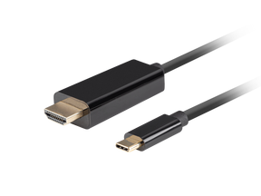 Lanberg USB-C to HDMI Cable, 1 m 4K/60Hz, Black | Lanberg | USB-C to HDMI Cable | CA-CMHD-10CU-0010-BK | 1 m