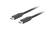 Lanberg | USB-C 3.1 Gen 2 Cable, 10GB/s PD100W, 1 m | CA-CMCM-32CU-0010-BK | USB Type-C to USB Type-C
