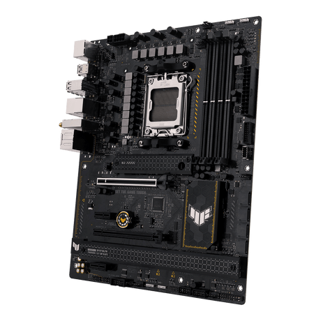 Asus | TUF GAMING B650-PLUS WIFI | Processor family AMD | Processor socket  AM5 | DDR5 DIMM | Memory slots 4 | Supported hard disk drive interfaces 	SATA, M.2 | Number of SATA connectors 4 | Chipset  AMD B650 | ATX