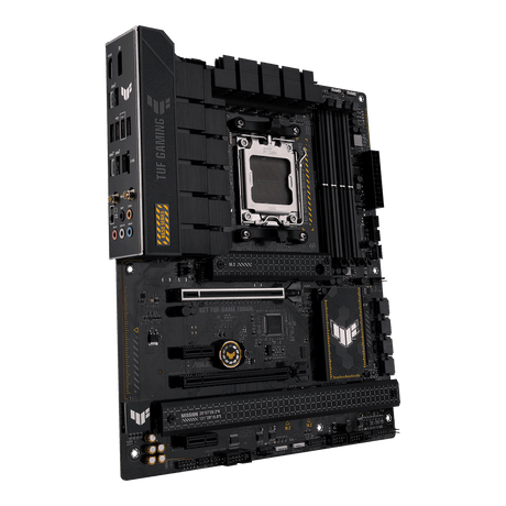 Asus | TUF GAMING B650-PLUS WIFI | Processor family AMD | Processor socket  AM5 | DDR5 DIMM | Memory slots 4 | Supported hard disk drive interfaces 	SATA, M.2 | Number of SATA connectors 4 | Chipset  AMD B650 | ATX