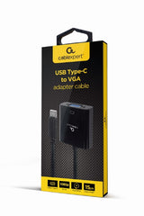Cablexpert | USB Type-C to VGA adapter cable | A-CM-VGAF-01 | Black | USB Type-C | VGA | 0.15 m