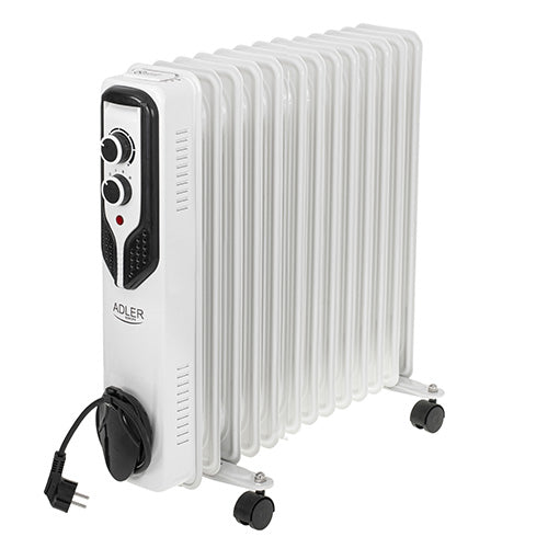 Adler | Oil-Filled Radiator | AD 7818 | Oil Filled Radiator | 2500 W | Number of power levels 3 | White