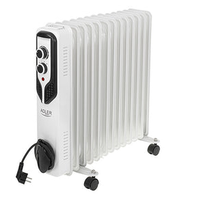 Adler | Oil-Filled Radiator | AD 7818 | Oil Filled Radiator | 2500 W | Number of power levels 3 | White