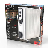 Adler | Oil-Filled Radiator | AD 7819 | Oil Filled Radiator | 2500 W | Number of power levels 3 | White