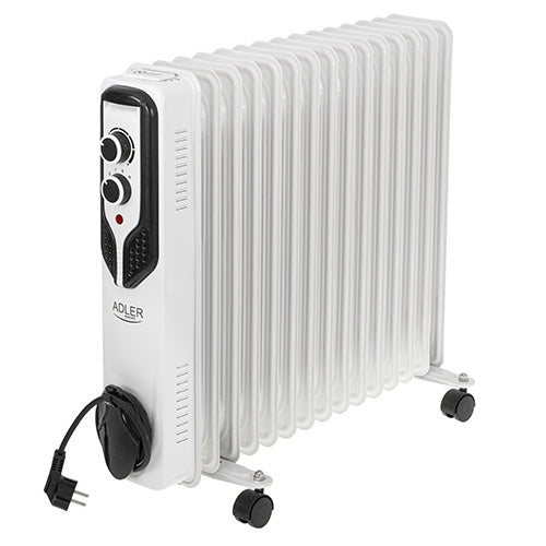 Adler | Oil-Filled Radiator | AD 7819 | Oil Filled Radiator | 2500 W | Number of power levels 3 | White