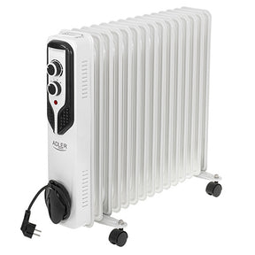 Adler | Oil-Filled Radiator | AD 7819 | Oil Filled Radiator | 2500 W | Number of power levels 3 | White
