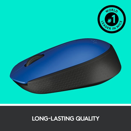 Logitech M171 Belaidė pelė RF Wireless, 1000 DPI, Blue/Black