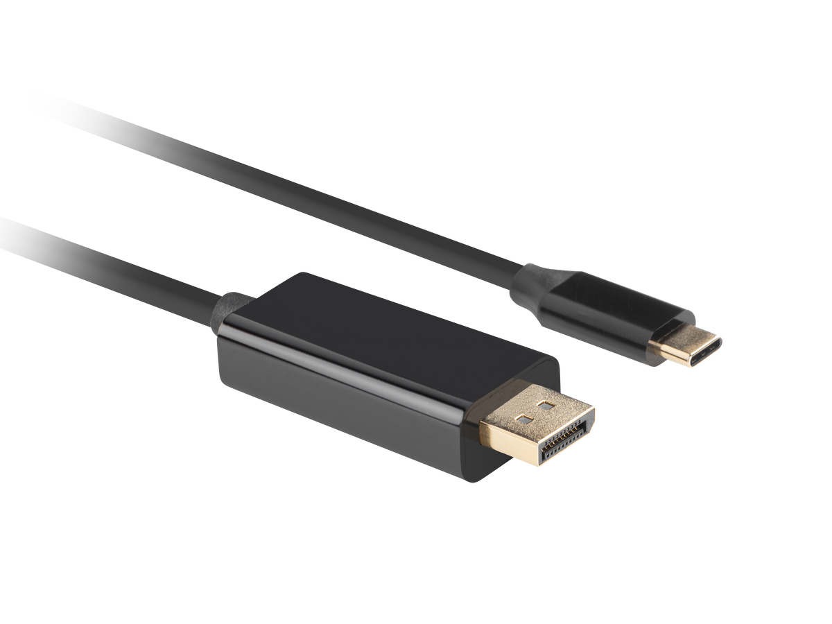 Lanberg USB-C to DisplayPort Cable, 1.8 m 4K/60Hz, Black | Lanberg | USB-C to DisplayPort Cable | CA-CMDP-10CU-0018-BK | Black | 1.8 m