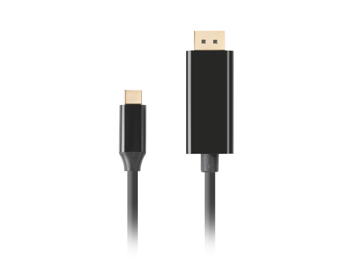Lanberg USB-C to DisplayPort Cable, 1.8 m 4K/60Hz, Black | Lanberg | USB-C to DisplayPort Cable | CA-CMDP-10CU-0018-BK | Black | 1.8 m