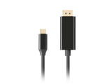 Lanberg USB-C to DisplayPort Cable, 1.8 m 4K/60Hz, Black | Lanberg | USB-C to DisplayPort Cable | CA-CMDP-10CU-0018-BK | Black | 1.8 m