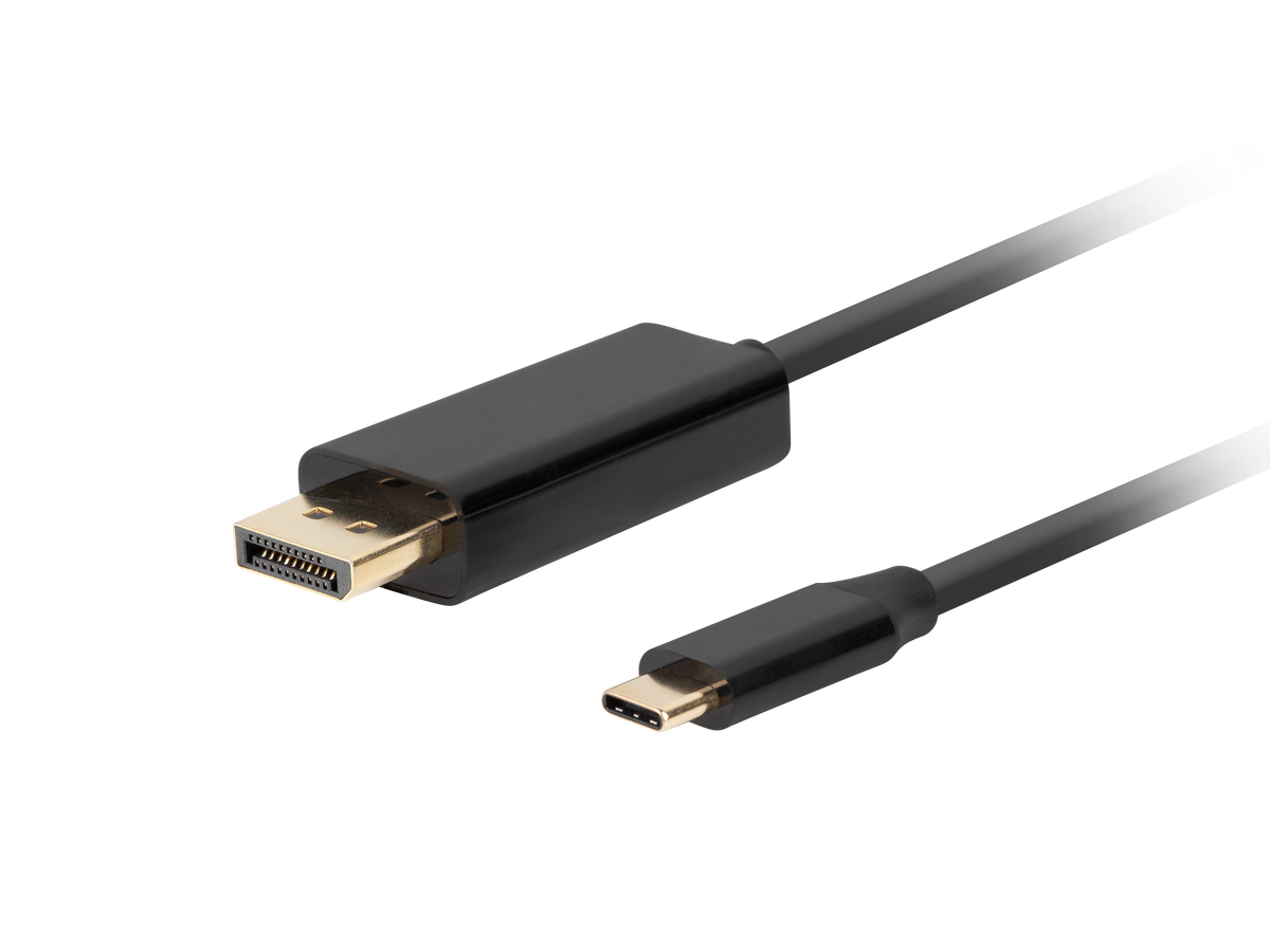 Lanberg USB-C to DisplayPort Cable, 1.8 m 4K/60Hz, Black | Lanberg | USB-C to DisplayPort Cable | CA-CMDP-10CU-0018-BK | Black | 1.8 m