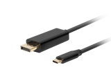 Lanberg USB-C to DisplayPort Cable, 1.8 m 4K/60Hz, Black | Lanberg | USB-C to DisplayPort Cable | CA-CMDP-10CU-0018-BK | Black | 1.8 m