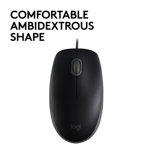 Logitech | Mouse | B110 Silent | Wired | USB | Black