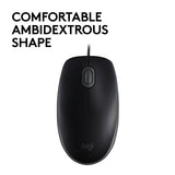 Logitech | Mouse | B110 Silent | Wired | USB | Black