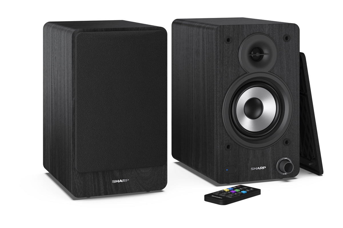 Sharp CP-SS30 Bookshelf Speakers, Black | Sharp | Speakers | CP-SS30(BK) Bookshelf | 60 W | Bluetooth | Wireless connection | Black