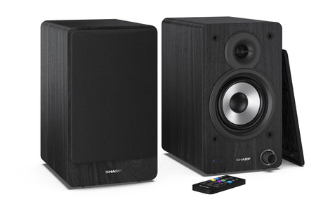 Sharp CP-SS30 Bookshelf Speakers, Black | Sharp | Speakers | CP-SS30(BK) Bookshelf | 60 W | Bluetooth | Wireless connection | Black