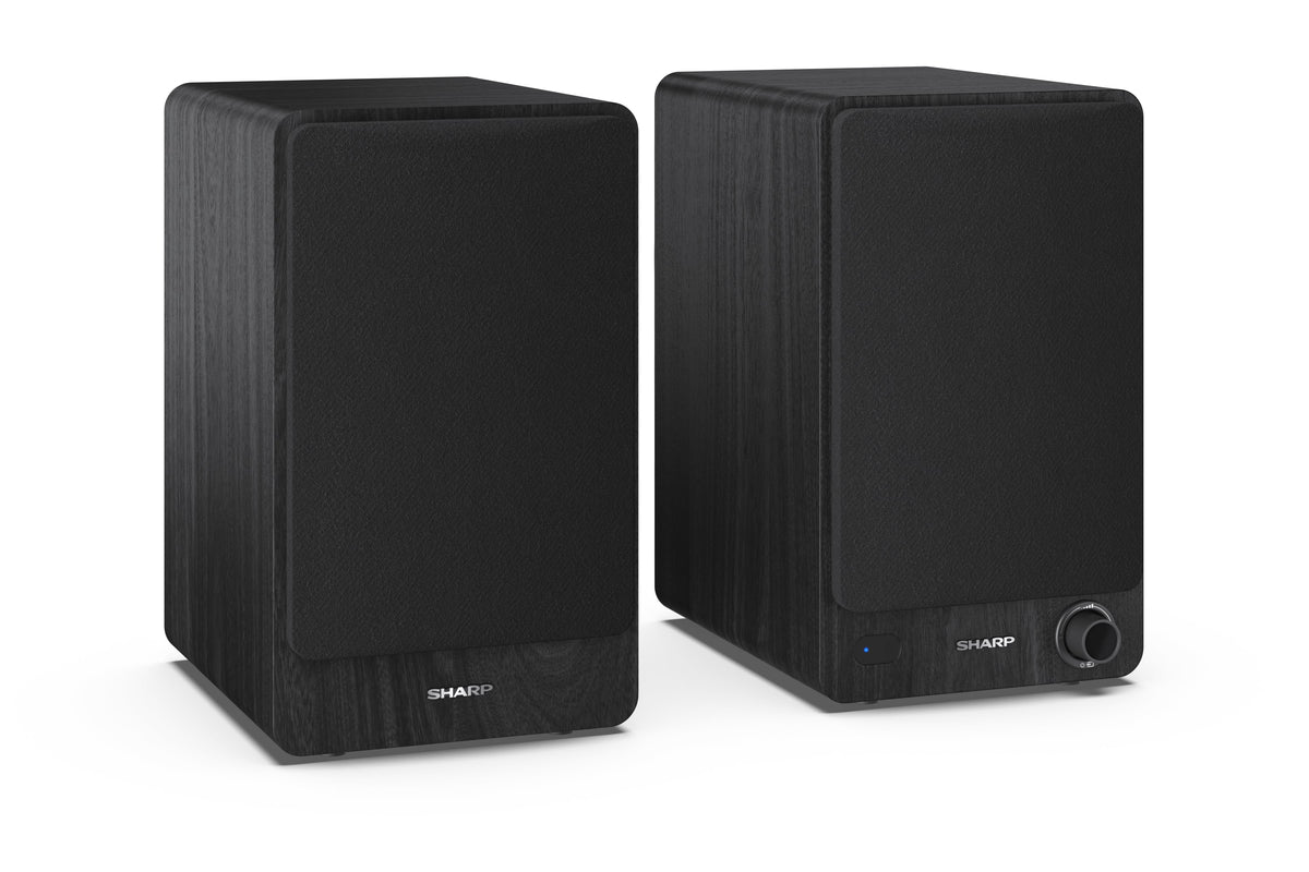 Sharp CP-SS30 Bookshelf Speakers, Black | Sharp | Speakers | CP-SS30(BK) Bookshelf | 60 W | Bluetooth | Wireless connection | Black