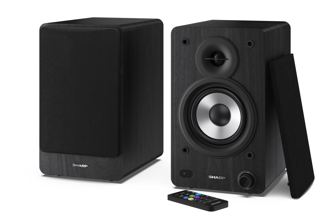 Sharp CP-SS30 Bookshelf Speakers, Black | Sharp | Speakers | CP-SS30(BK) Bookshelf | 60 W | Bluetooth | Wireless connection | Black