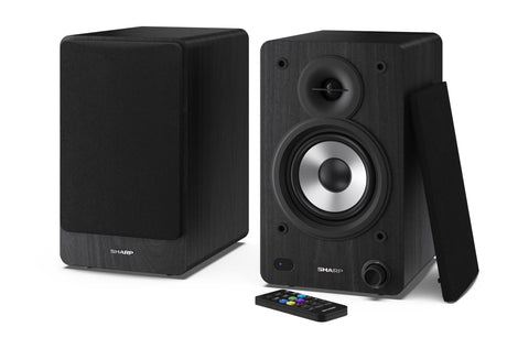 Sharp CP-SS30 Bookshelf Speakers, Black | Sharp | Speakers | CP-SS30(BK) Bookshelf | 60 W | Bluetooth | Wireless connection | Black