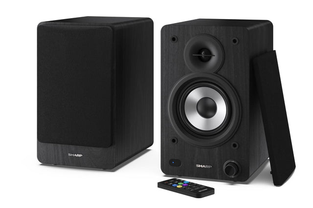 Sharp CP-SS30 Bookshelf Speakers, Black | Sharp | Speakers | CP-SS30(BK) Bookshelf | 60 W | Bluetooth | Wireless connection | Black