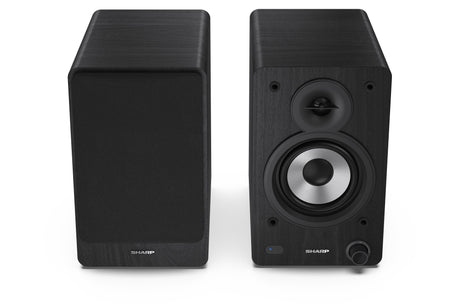Sharp CP-SS30 Bookshelf Speakers, Black | Sharp | Speakers | CP-SS30(BK) Bookshelf | 60 W | Bluetooth | Wireless connection | Black