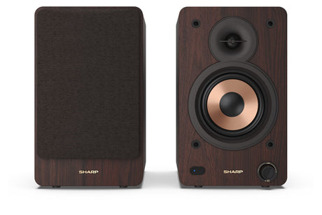 Sharp CP-SS30 Bookshelf Speakers, Brown | Sharp | Speakers | CP-SS30(BR) Bookshelf | 60 W | Bluetooth | Wireless connection | Brown