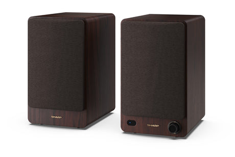 Sharp CP-SS30 Bookshelf Speakers, Brown | Sharp | Speakers | CP-SS30(BR) Bookshelf | 60 W | Bluetooth | Wireless connection | Brown