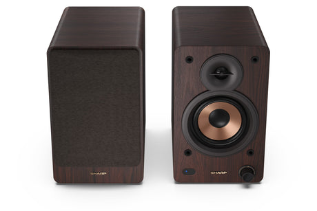 Sharp CP-SS30 Bookshelf Speakers, Brown | Sharp | Speakers | CP-SS30(BR) Bookshelf | 60 W | Bluetooth | Wireless connection | Brown