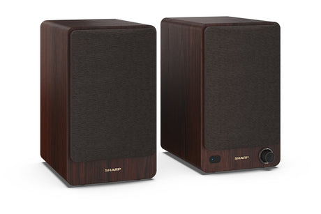 Sharp CP-SS30 Bookshelf Speakers, Brown | Sharp | Speakers | CP-SS30(BR) Bookshelf | 60 W | Bluetooth | Wireless connection | Brown