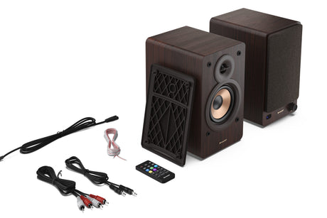 Sharp CP-SS30 Bookshelf Speakers, Brown | Sharp | Speakers | CP-SS30(BR) Bookshelf | 60 W | Bluetooth | Wireless connection | Brown