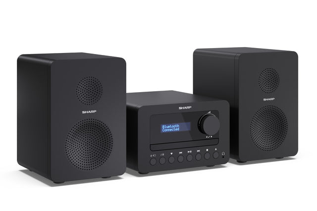 Sharp XL-B520D(BK) Tokyo Hi-Fi Micro System 2.0, FM/DAB/DAB+/USB, CD, Bluetooth 5.0, Aux-in, Black | Sharp | Tokyo Hi-Fi Micro System 2.0 | XL-B520D(BK) | Bluetooth | Black