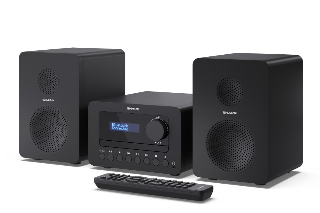 Sharp XL-B520D(BK) Tokyo Hi-Fi Micro System 2.0, FM/DAB/DAB+/USB, CD, Bluetooth 5.0, Aux-in, Black | Sharp | Tokyo Hi-Fi Micro System 2.0 | XL-B520D(BK) | Bluetooth | Black