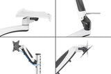Digitus Wall mount | DA-90451 | Rotate, Swivel | 32 " | Maximum weight (capacity) 8 kg | White/Black