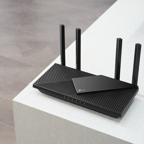 TP-LINK | AX3000 Dual Band Gigabit Wi-Fi 6 Router | Archer AX55 Pro | 802.11ax | 574+2402 Mbit/s | 10/100/1000 Mbit/s | Ethernet LAN (RJ-45) ports 3 | Mesh Support Yes | MU-MiMO Yes | No mobile broadband | Antenna type External