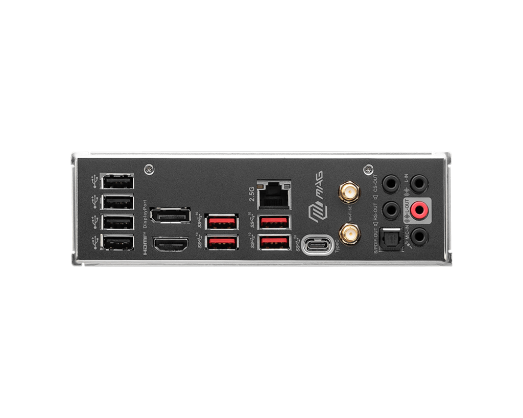 MSI | MAG B760 TOMAHAWK WIFI | Processor family Intel | Processor socket LGA1700 | DDR5 | Supported hard disk drive interfaces SATA, M.2 | Number of SATA connectors 4