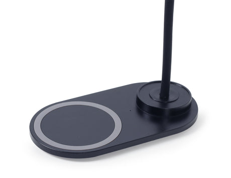 Gembird TA-WPC10-LED-01 Desk lamp with wireless charger, Black | Cold white, warm white, natural 2893-7072 K | Phone or tablet with built-in Qi wireless charging