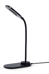 Gembird TA-WPC10-LED-01 Desk lamp with wireless charger, Black | Cold white, warm white, natural 2893-7072 K | Phone or tablet with built-in Qi wireless charging
