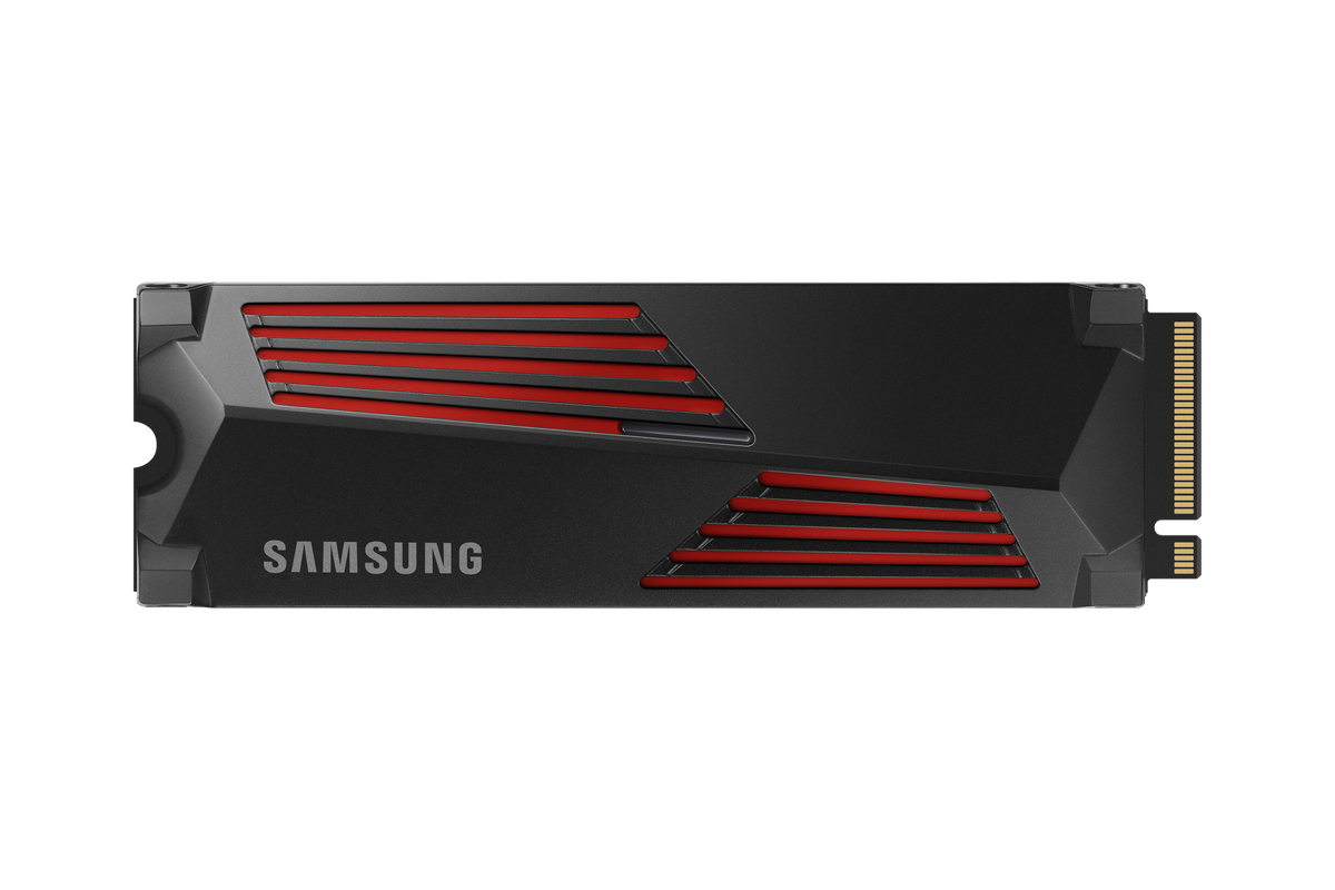 Samsung | 990 PRO with Heatsink | 1000 GB | SSD form factor M.2 2280 | Solid-state drive interface M.2 NVME | Read speed 7450 MB/s | Write speed 6900 MB/s