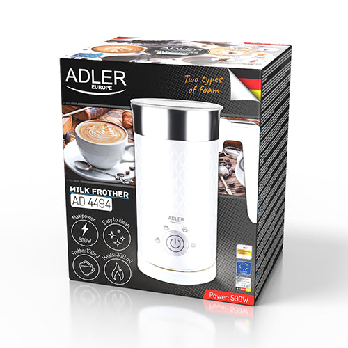 Adler | Milk frother | AD 4494 | 500 W | Milk frother | White