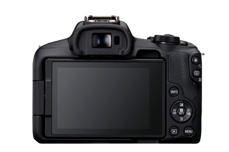 Canon | EOS R50 + RF-S 18-45mm F4.5-6.3 IS STM (SIP) | Megapixel 24.2 MP | Image stabilizer | ISO sensitivity (max) 32000 | Display diagonal 2.95 " | Wi-Fi | Video recording | Automatic, manual | CMOS | Black