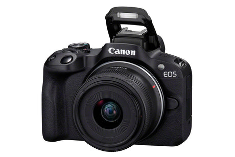 Canon | EOS R50 + RF-S 18-45mm F4.5-6.3 IS STM + RF-S 55-210mm F5-7.1 IS STM (SIP) | Megapixel 24.2 MP | Image stabilizer | ISO sensitivity (max) 32000 | Display diagonal 2.95 " | Wi-Fi | Video recording | Automatic, manual | CMOS | Black