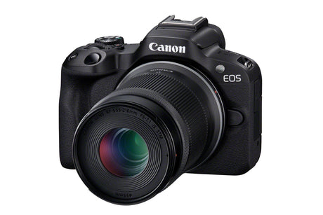 Canon | EOS R50 + RF-S 18-45mm F4.5-6.3 IS STM + RF-S 55-210mm F5-7.1 IS STM (SIP) | Megapixel 24.2 MP | Image stabilizer | ISO sensitivity (max) 32000 | Display diagonal 2.95 " | Wi-Fi | Video recording | Automatic, manual | CMOS | Black