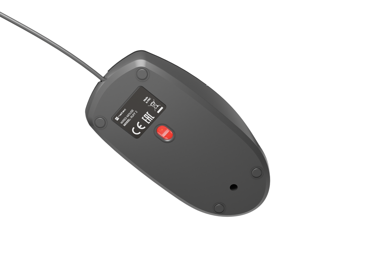 Natec | Mouse | Optical | Wired | Black