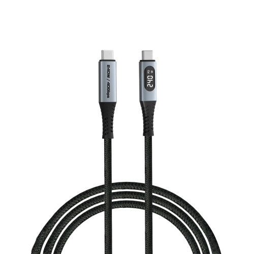 Verbatim 31849 Sync &amp; Charge Kabelis USB-C į USB-C 240W 40Gbps 120cm, Power Display, Pilka/Juoda