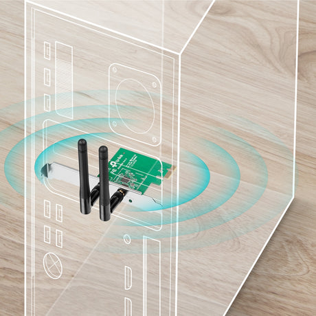 TP-Link TL-WN881ND 300Mbps Wireless N PCI Express Adapteris