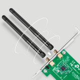 TP-Link TL-WN881ND 300Mbps Wireless N PCI Express Adapteris