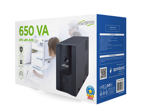 EnerGenie | UPS UPS-PC-652A with AVR | 650 VA | 220 V | 220 V
